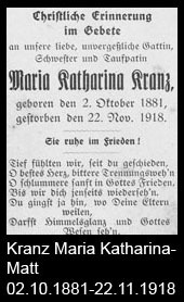 Kranz-Maria-Katharina-Matt-1881-bis-1918