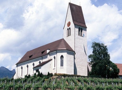 Pfarrkirche Maria Himmelfahrt Bendern ca. 1970